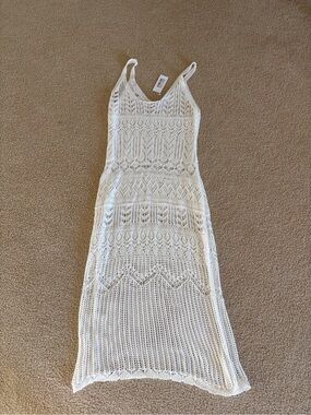 Baltic Born White Crochet Maxi Dress